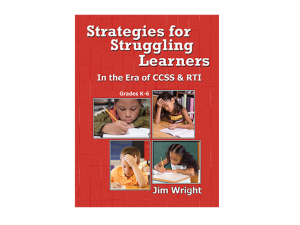 Strategies for Struggling Learners
